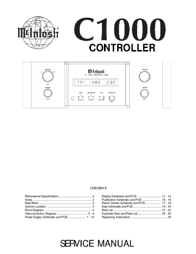 hfe_mcintosh_c1000_service
