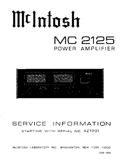 hfe_mcintosh_mc2125_service