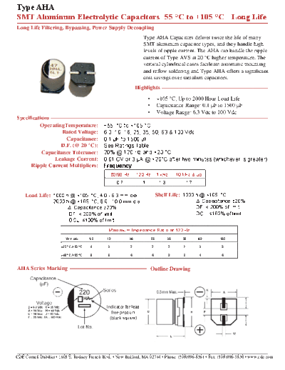 CDE [smd] AHA Series