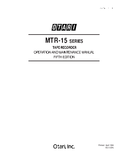 hfe_otari_mtr-15_op_maintenance_en