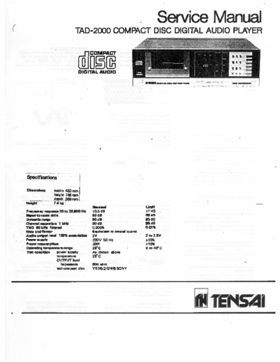 tensai_tad-2000_service-manual