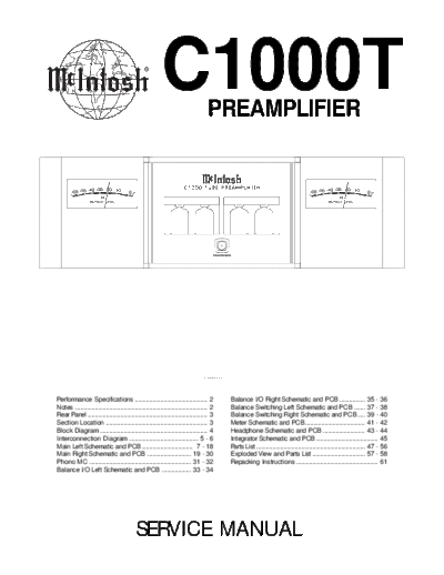 hfe_mcintosh_c1000t_service