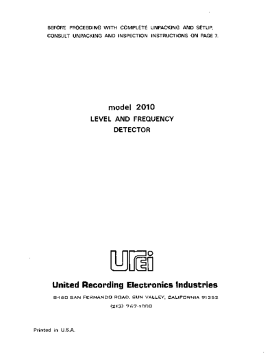 UREI-2010