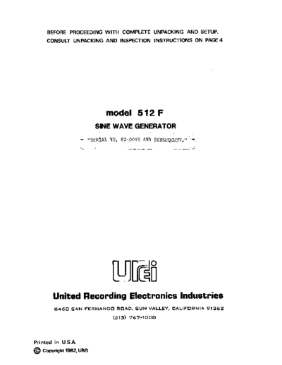 UREI-512F