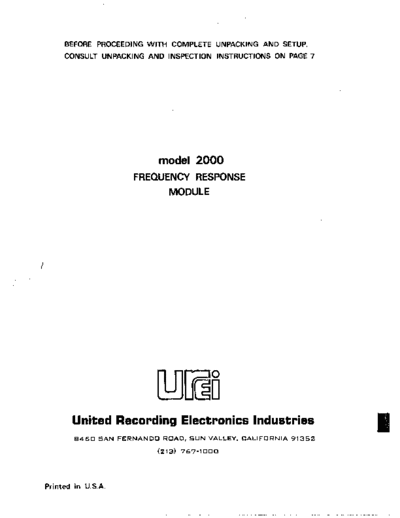 UREI-2000