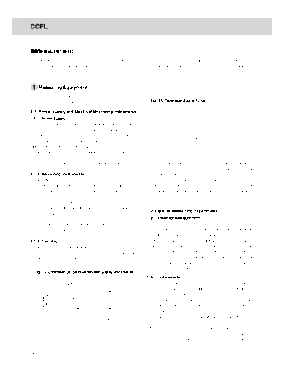 CCFL Measurement