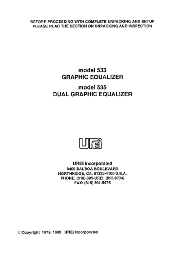 UREI-533_ 535