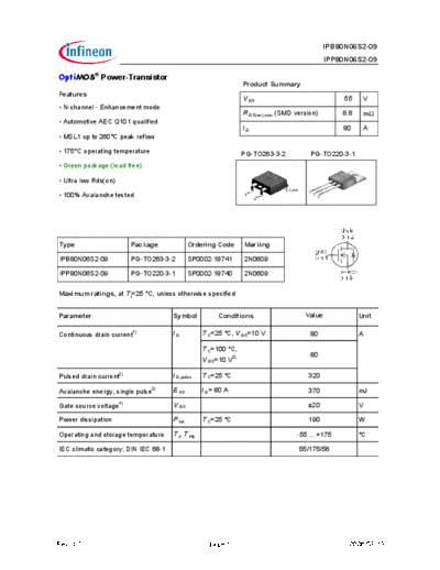 ipp80n06s2-09_ipb80n06s2-09_green