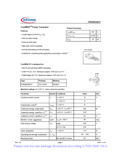 ipw50r250cp_rev2[1].0_pcn