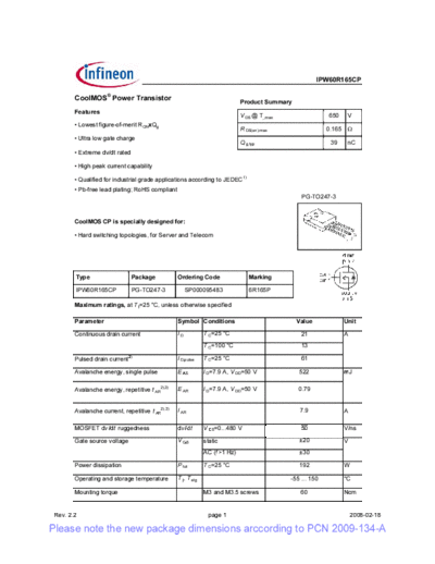 ipw60r165cp_rev2[1].2_pcn
