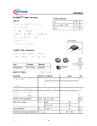 spd02n80c3_rev2.91