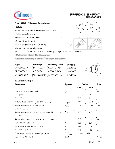 spp08n50c3_spi08n50c3_spa08n50c3_rev.2.91