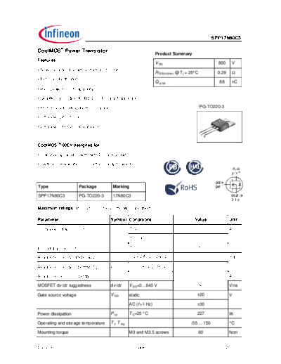 spp17n80c3_rev2.91