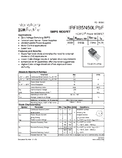 irfib5n50lpbf