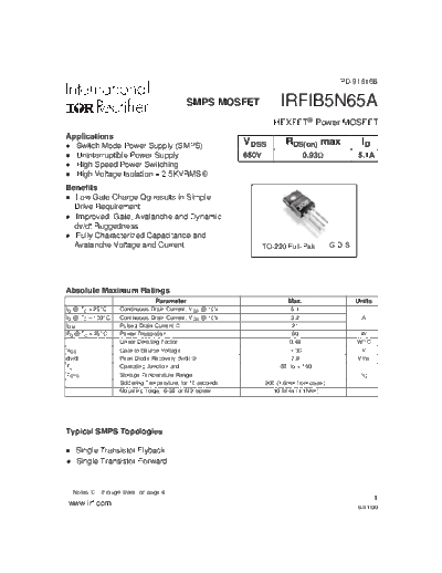 irfib5n65a