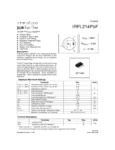 irfl214pbf