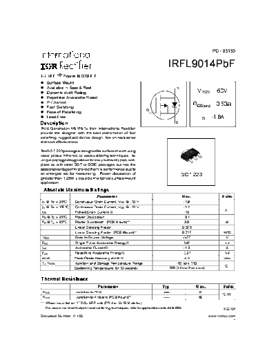irfl9014pbf