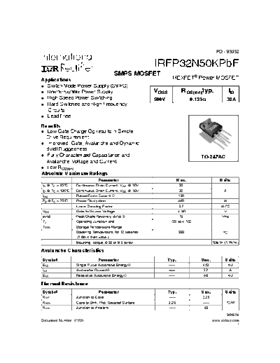 irfp32n50kpbf