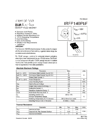 irfp140pbf