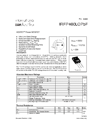 irfp460lcpbf