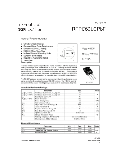 irfpc60lcpbf