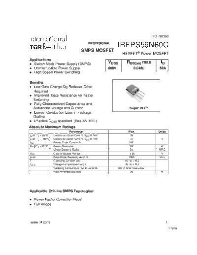 irfps59n60c