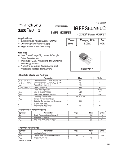 irfps60n50c