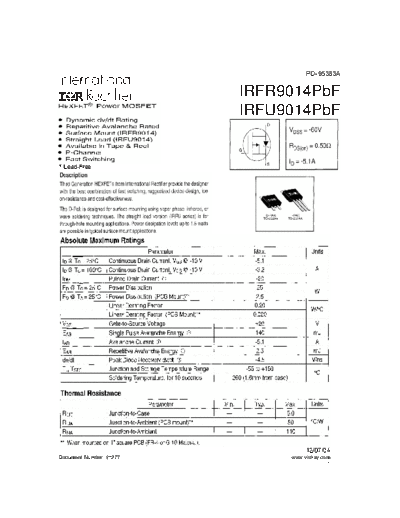 irfr9014pbf_irfu9014pbf