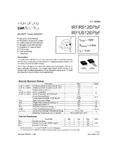 irfr9120pbf_irfu9120pbf
