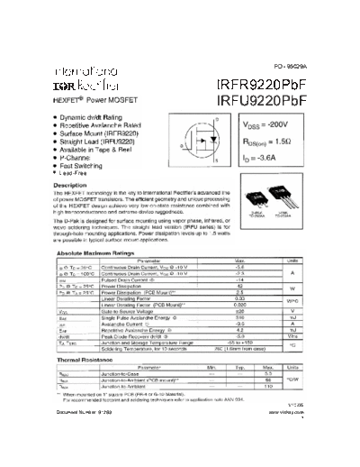 irfr9220pbf_irfu9220pbf