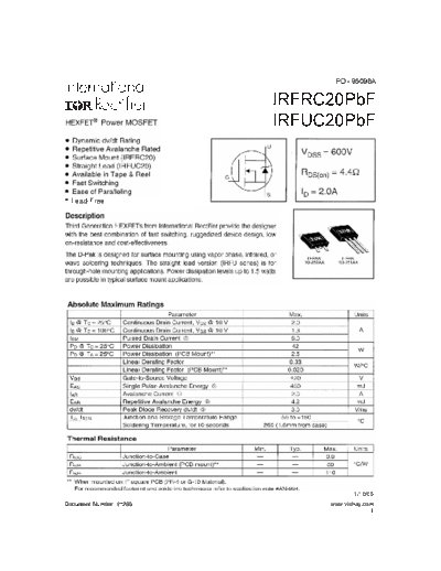 irfrc20pbf_irfuc20pbf