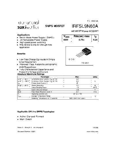irfsl9n60a