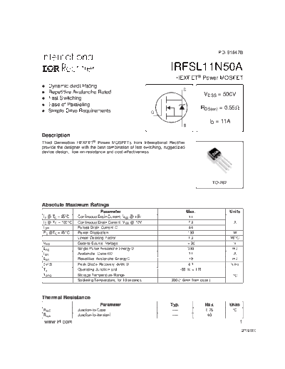 irfsl11n50