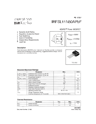 irfsl11n50apbf