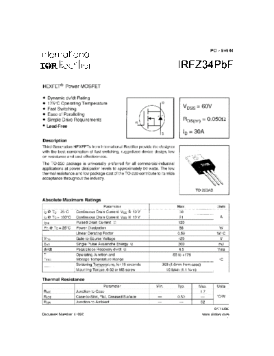 irfz34pbf