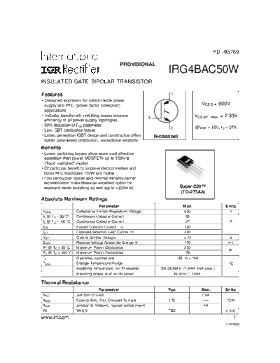 irg4bac50w