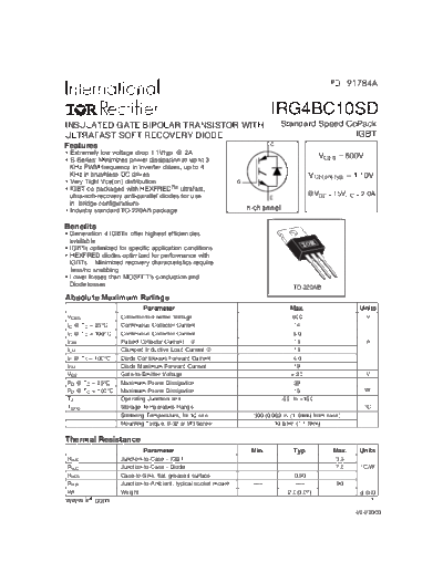 irg4bc10sd