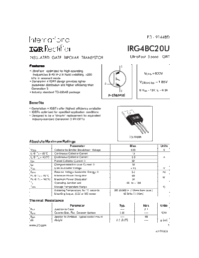 irg4bc20u