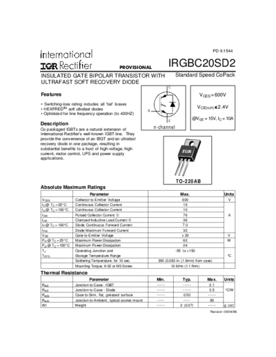 irgbc20sd2