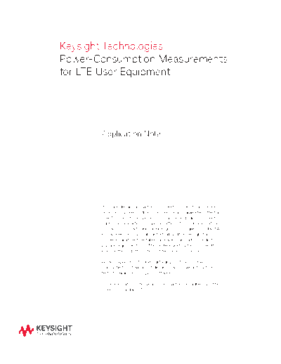 5991-4594EN Power-Consumption Measurements for LTE User Equipment - Application Note c20141007 [8]