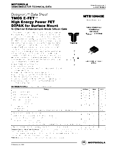 mtb10n40e