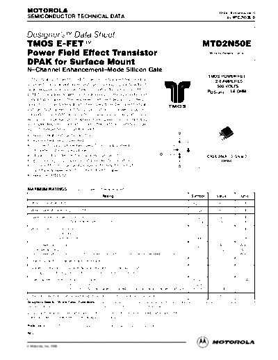 mtd2n50erev1x