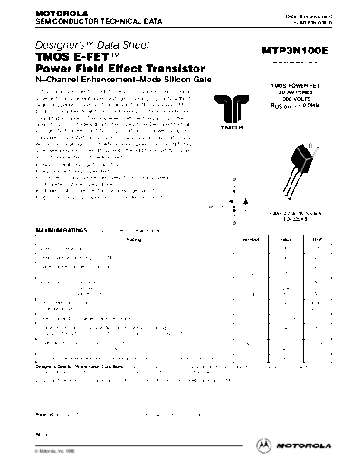 mtp3n100e