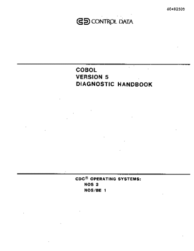 60482500E_COBOL_Version_5_Diagnostic_Handbook_Feb86