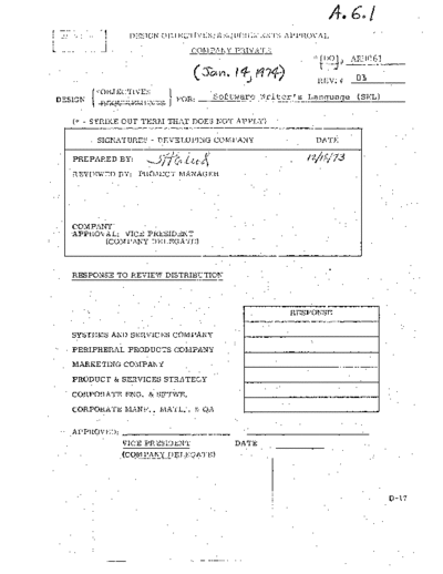 Design_Objectives_for_SWL_Jan74