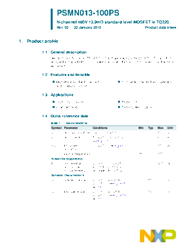 psmn013-100ps