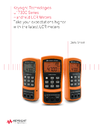 U1730 Series Handheld LCR Meters - Data Sheet 5990-7778EN c20140522 [11]