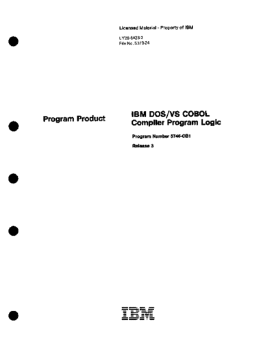 LY28-6423-2_IBM_DOS_VS_COBOL_Compiler_Program_Logic_May81