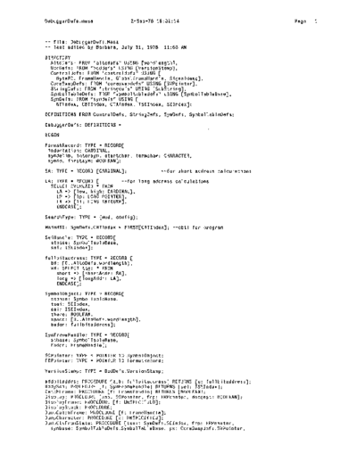 DebuggerDefs.mesa_Sep78