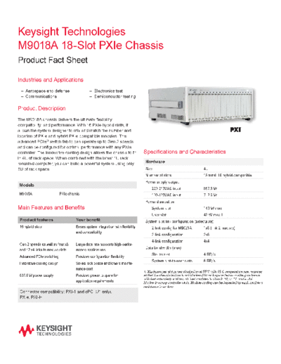 M9018A 18-Slot PXIe Chassis 5990-6358EN c20140723 [2]
